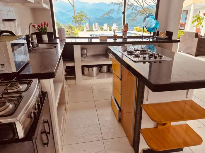 Cocina abierta al paisaje
